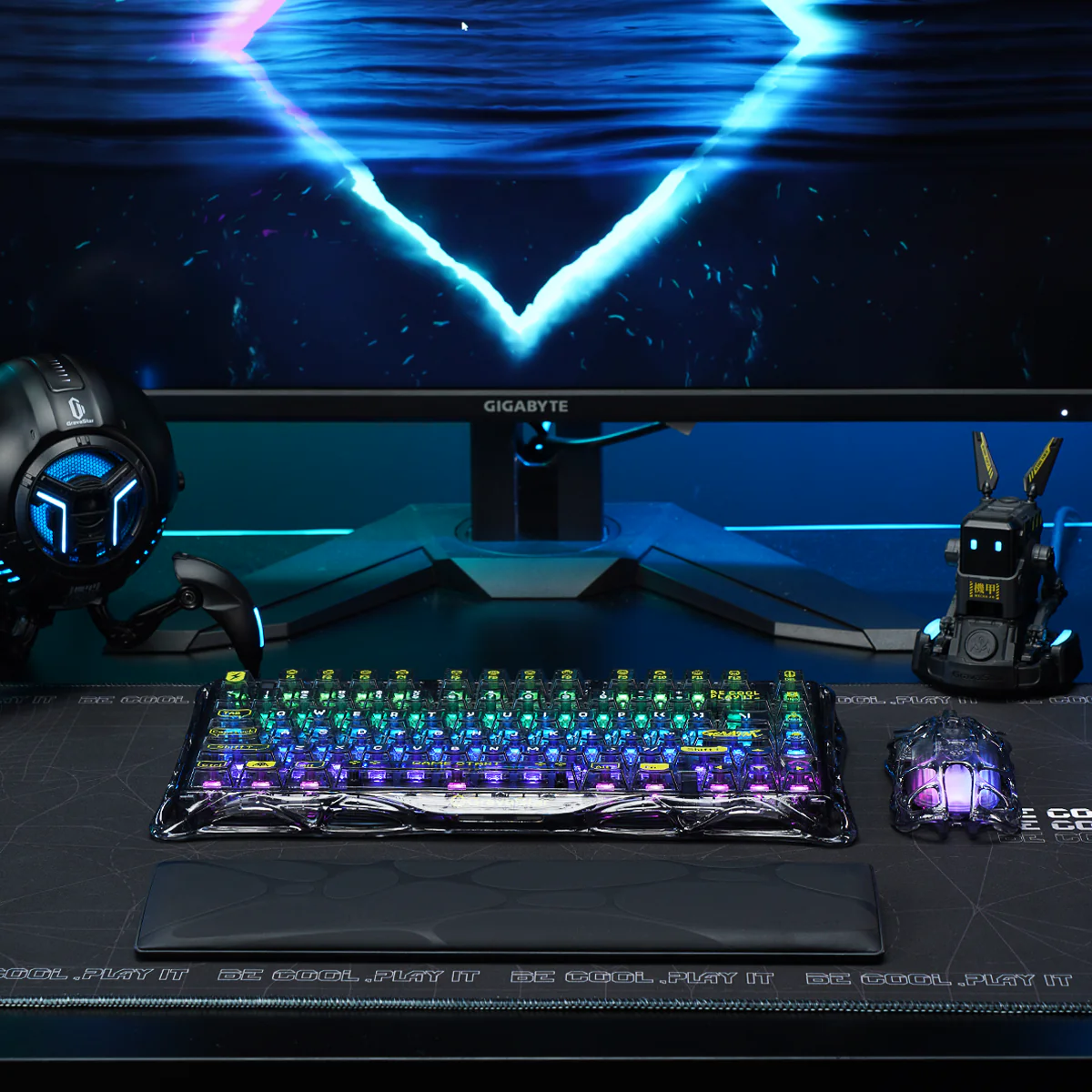 GravaStar Core Flex Gaming Set - Transparent Black - Image 2