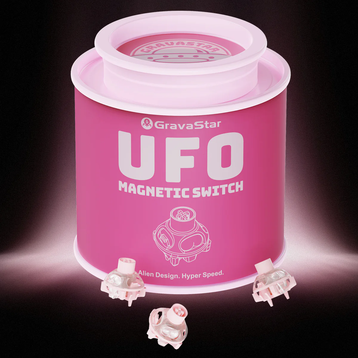 UFO Buttiful Magnetic Switch - Hall Effect Gaming Switches - Image 8